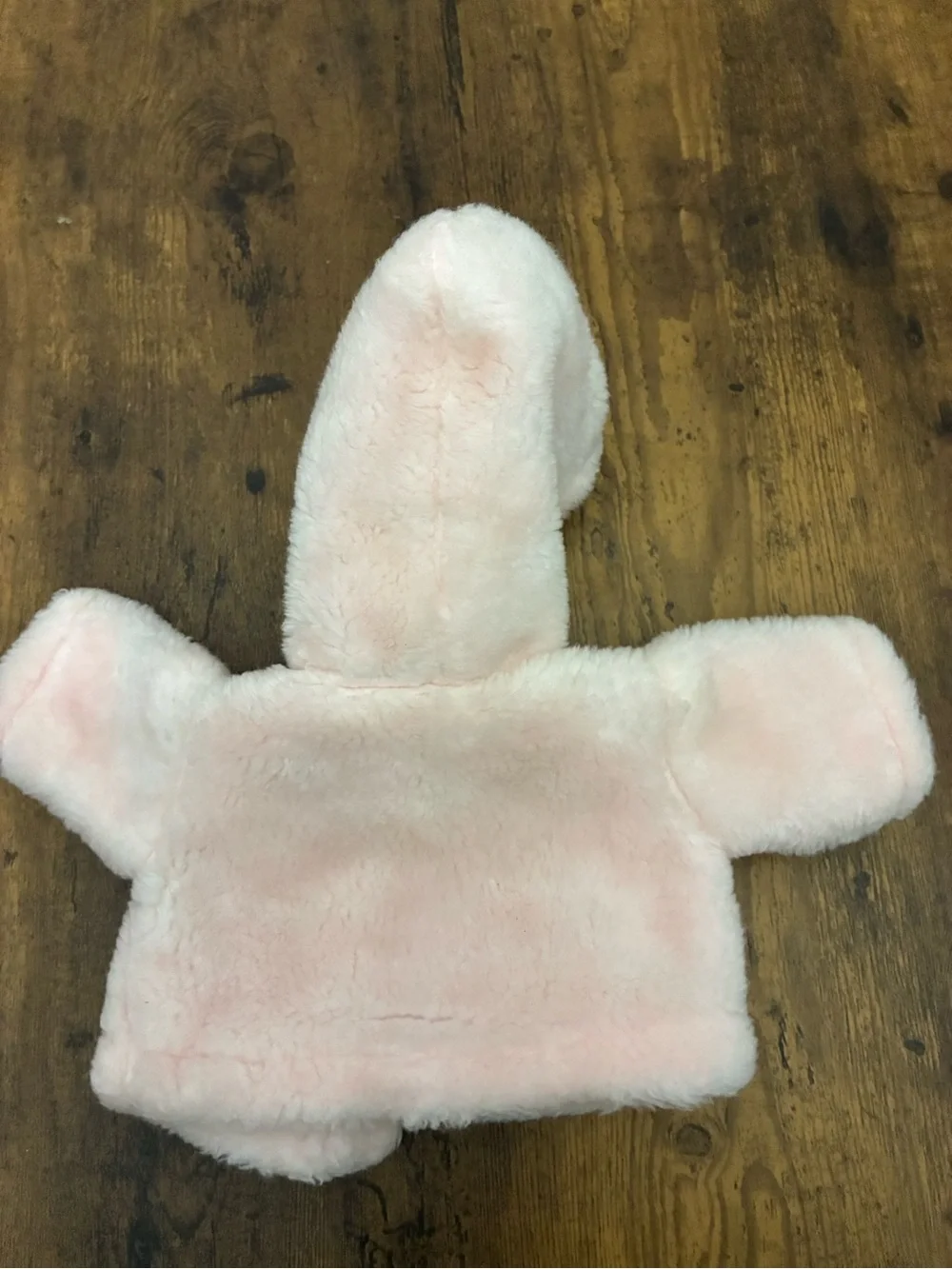 Vintage Faux Fur Hooded Doll Coat for a Larger Doll